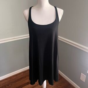Susana Monaco Racerback A-Line Black Tank Dress - Size Large